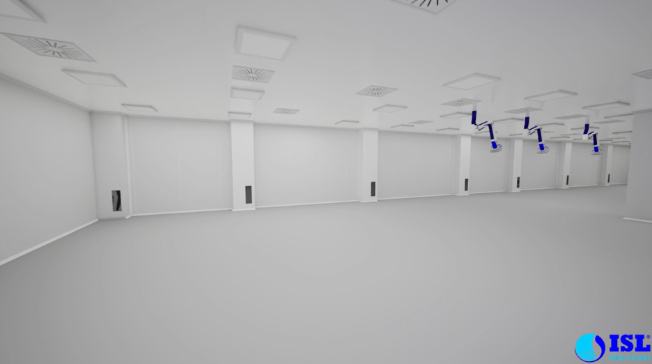 Salas blancas para fabricación de productos sanitarios